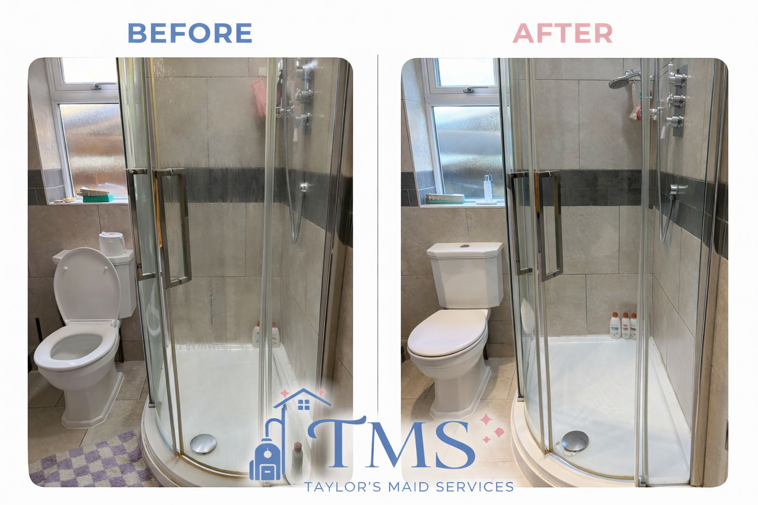 Bathroom before clean